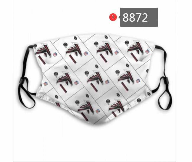 Atlanta Falcons #8 Dust mask with filter->nfl dust mask->Sports Accessory